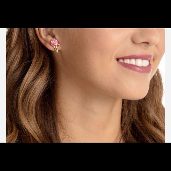 No Regrets Ice Cream Multi-Colored Gold Plating Pierced Earrings NWT #2510 - Picture 5 of 11